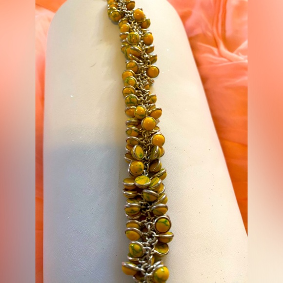 YELLOW TURQUOISE CHARM BRACELET - Picture 10 of 12